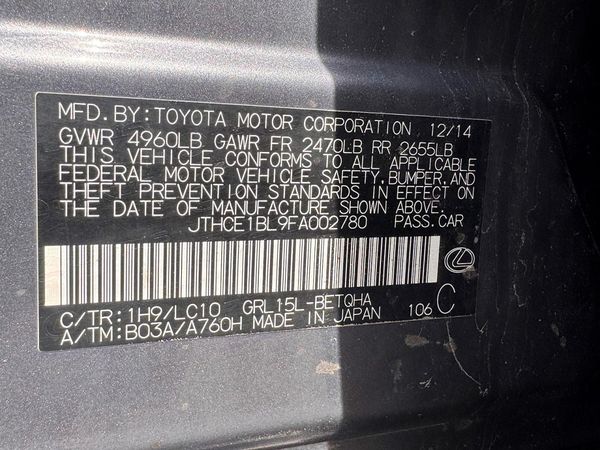 2015 LEXUS GS 350
