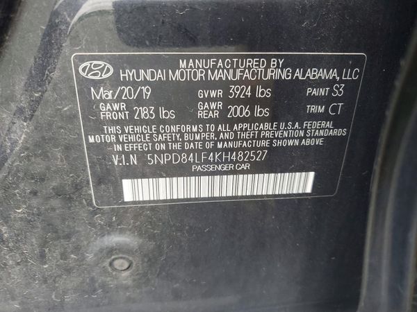 2019 HYUNDAI ELANTRA
