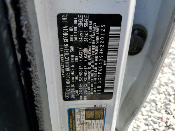 2017 KIA SORENTO L, LX