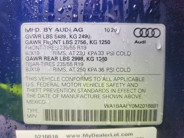 2021 AUDI Q5 quattro Premium Plus