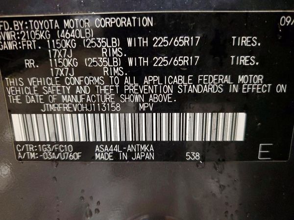 2017 TOYOTA RAV4 XLE