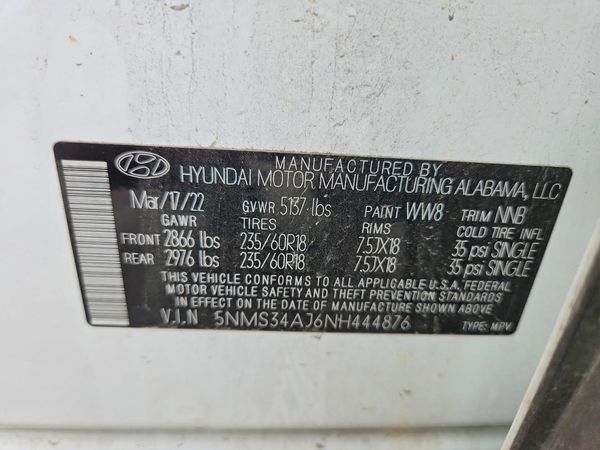 2022 HYUNDAI SANTA FE SEL w/ Premium Pkg