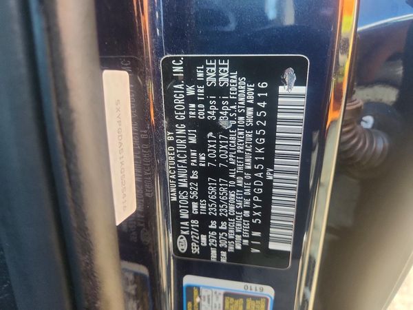 2019 KIA SORENTO L, LX, S