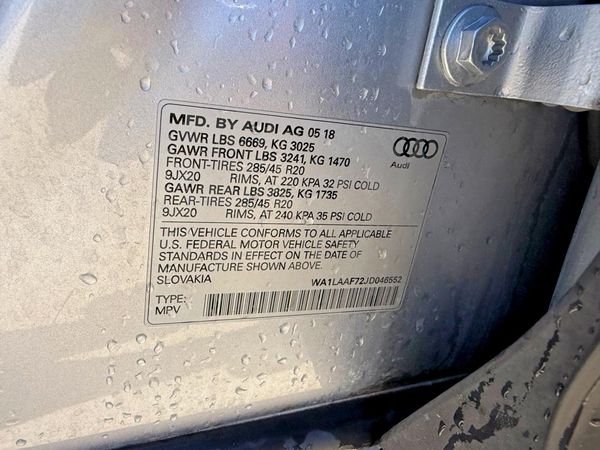 2018 AUDI Q7 quattro Premium Plus