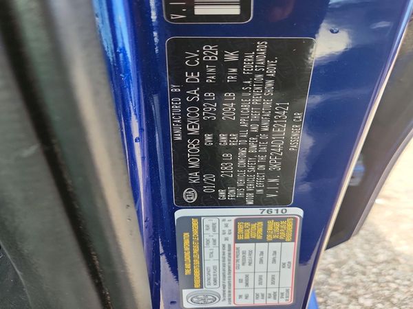 2020 KIA FORTE FE, LXS