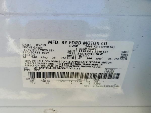 2019 FORD EDGE SEL