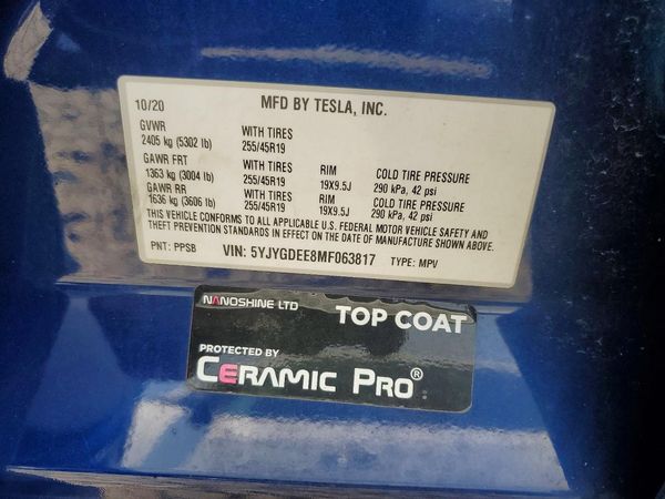 2021 TESLA MODEL Y