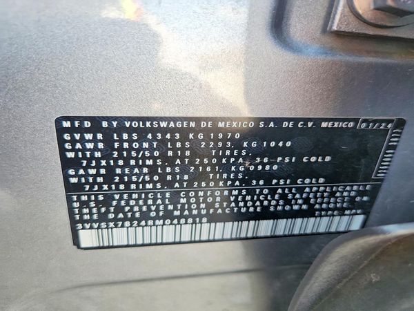 2024 VOLKSWAGEN TAOS SE