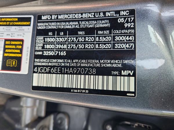 2017 MERCEDES-BENZ GLS GLS450-4M
