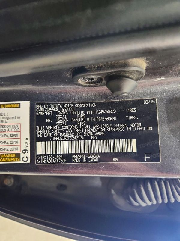 2015 TOYOTA 4RUNNER Base Grade