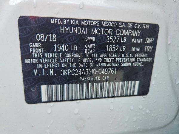 2019 HYUNDAI ACCENT SE and SEL
