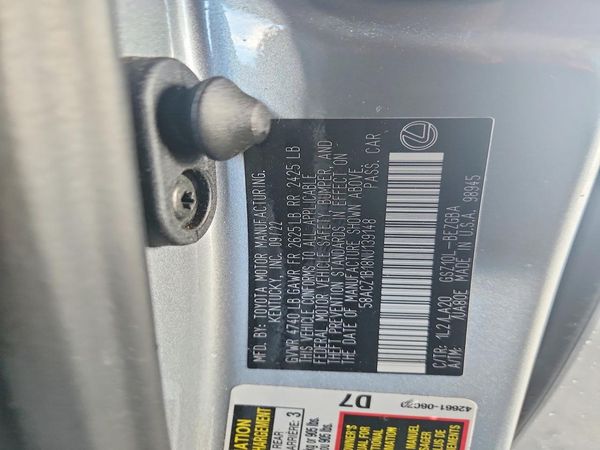 2022 LEXUS ES 350 350 Base