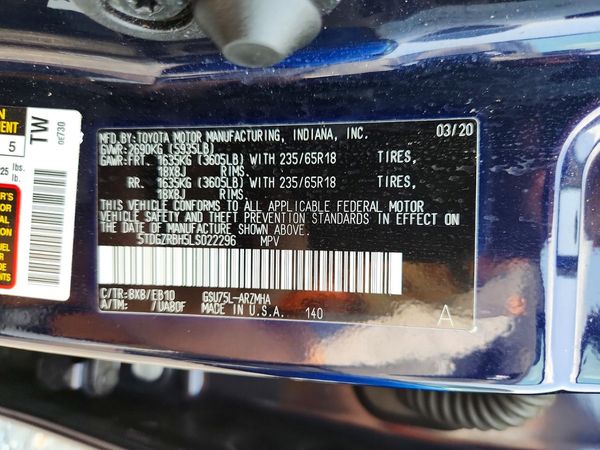 2020 TOYOTA HIGHLANDER