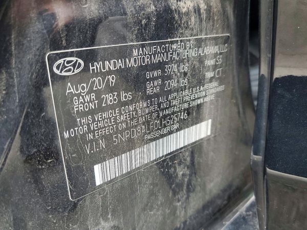 2020 HYUNDAI ELANTRA