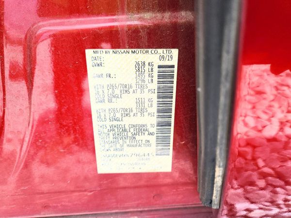 2019 NISSAN FRONTIER