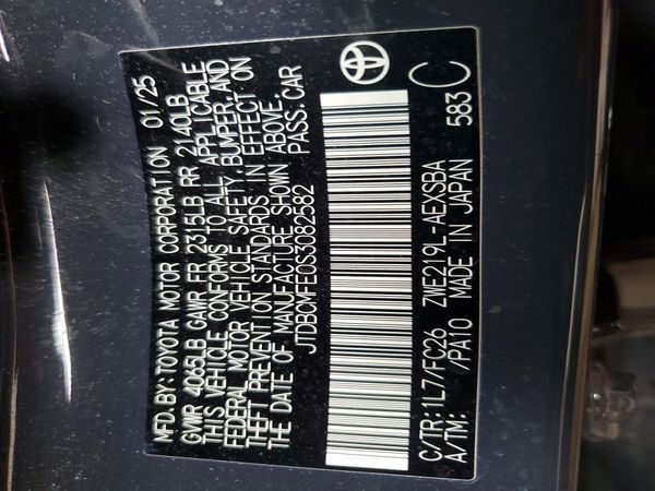 2025 TOYOTA COROLLA LE, XLE, SE