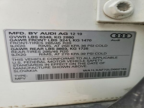 2020 AUDI Q7 quattro Premium Plus