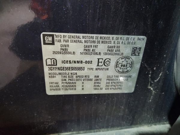 2014 CADILLAC SRX