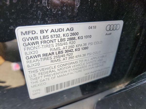 2018 AUDI SQ5 quattro Premium Plus