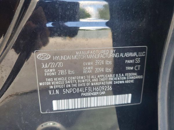 2020 HYUNDAI ELANTRA