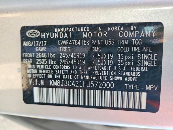 2017 HYUNDAI TUCSON