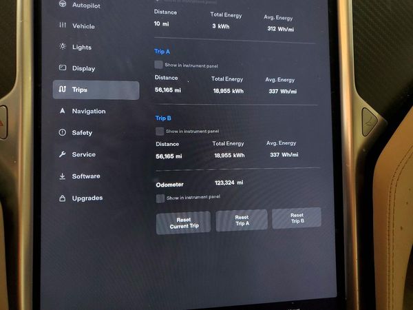 2017 TESLA MODEL S — ODOM