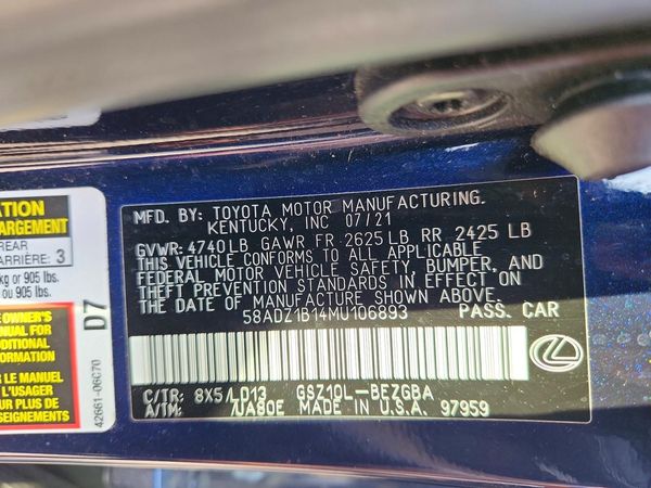 2021 LEXUS ES 350 350 Premium