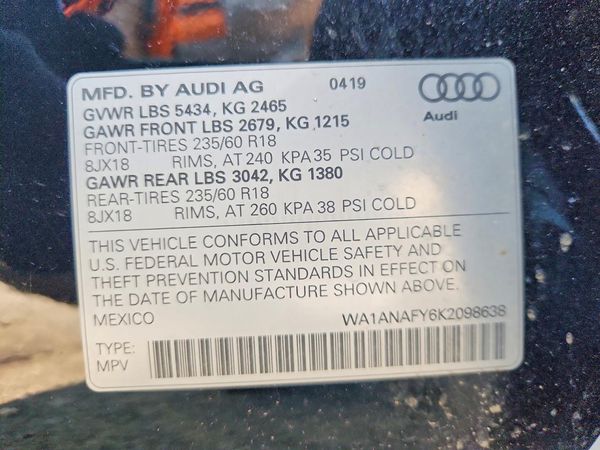 2019 AUDI Q5 quattro Premium