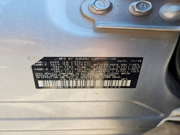 2019 SUBARU ASCENT