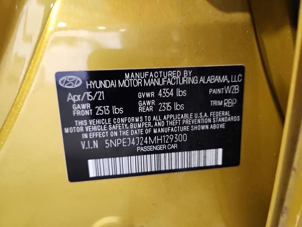 2021 HYUNDAI SONATA SEL Plus