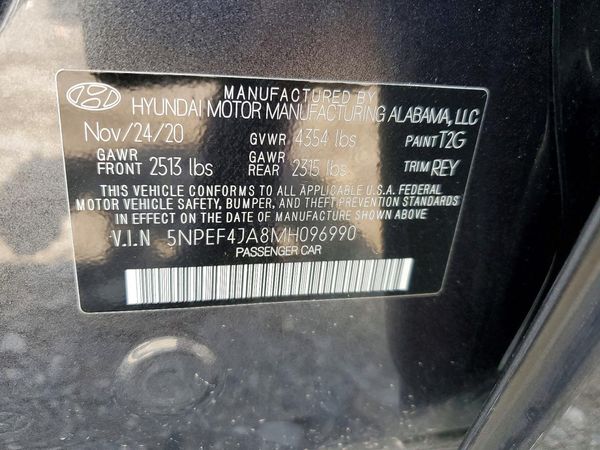 2021 HYUNDAI SONATA SEL Convenience