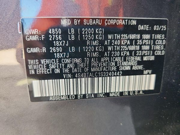 2025 SUBARU OUTBACK