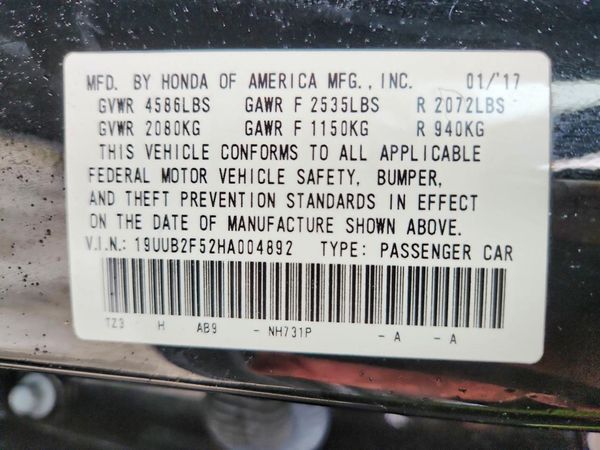 2017 ACURA TLX TECH V6