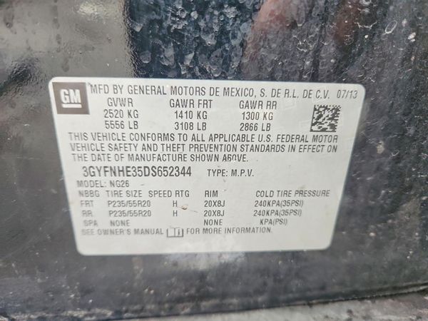 2013 CADILLAC SRX Performance