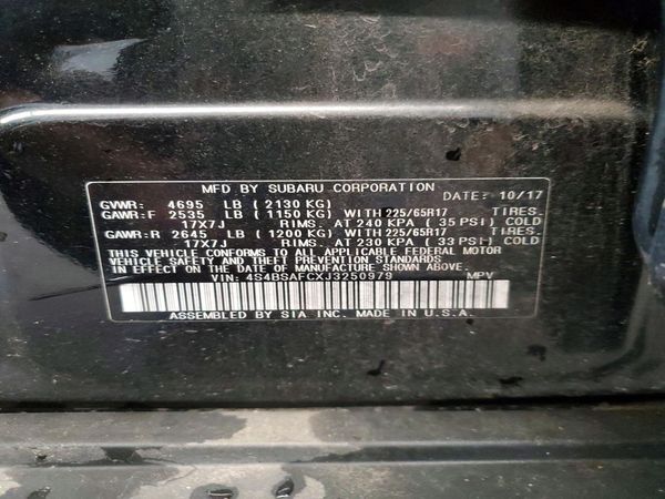2018 SUBARU OUTBACK Premium+ES
