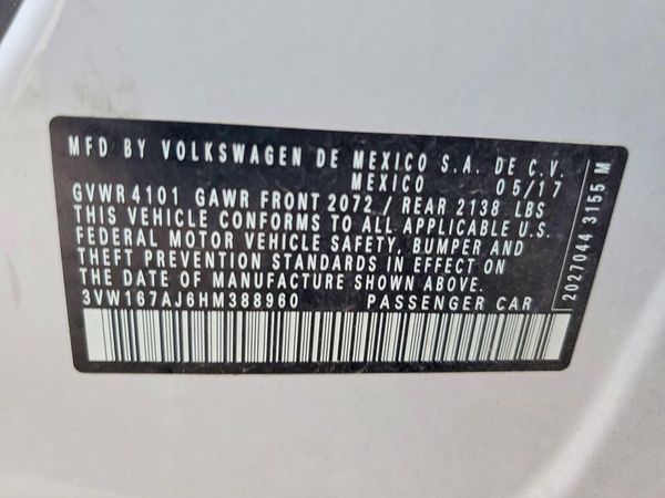 2017 VOLKSWAGEN JETTA