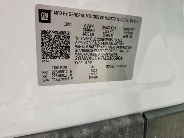 2021 CHEVROLET EQUINOX LT (1LT)