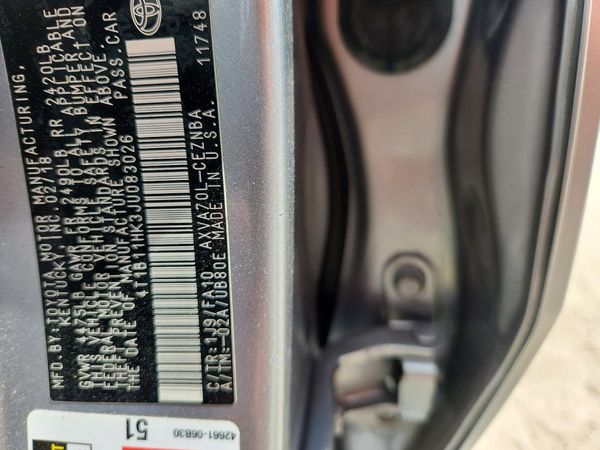 2018 TOYOTA CAMRY L/LE/SE/XLE