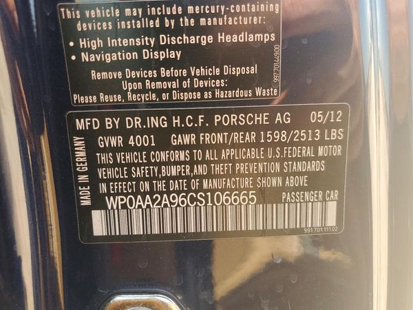 2012 PORSCHE 911