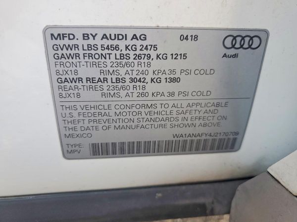 2018 AUDI Q5 quattro Premium