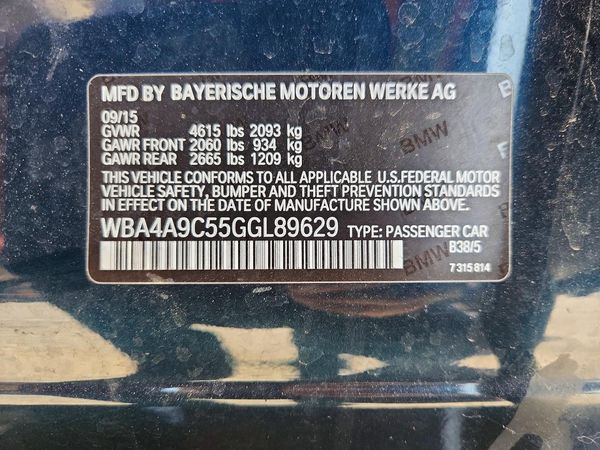2016 BMW 428 GC