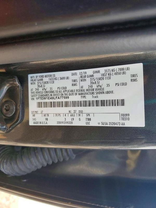 2020 FORD F150