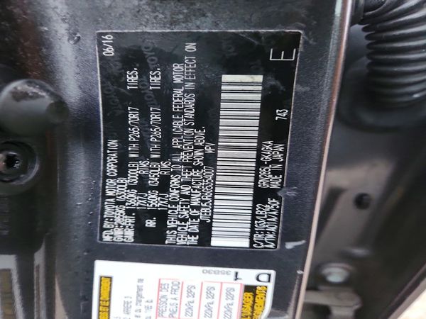 2016 TOYOTA 4RUNNER Base Grade
