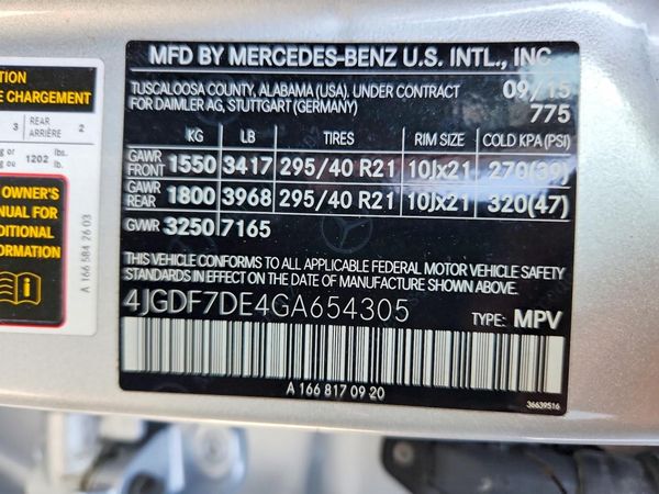 2016 MERCEDES-BENZ GL