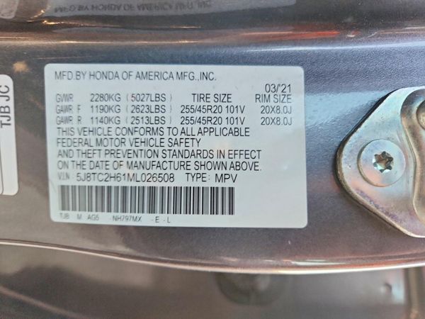 2021 ACURA RDX