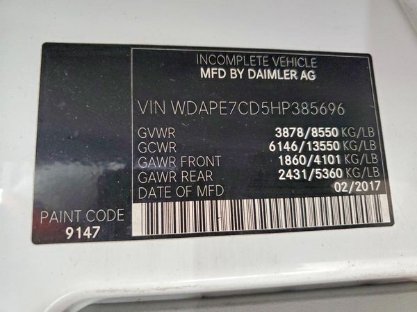 2017 MERCEDES-BENZ SPRINTER