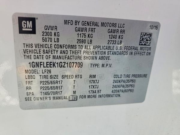 2016 CHEVROLET EQUINOX LS