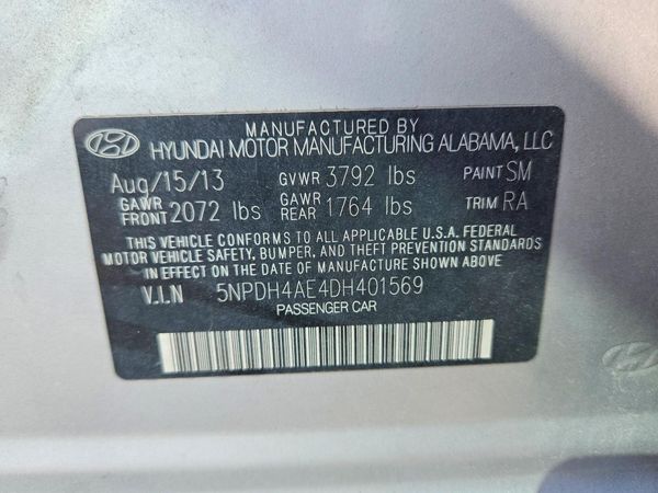2013 HYUNDAI ELANTRA