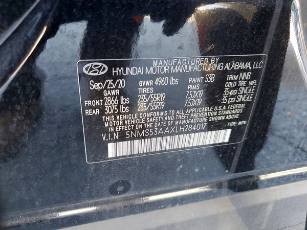 2020 HYUNDAI SANTA FE Limited