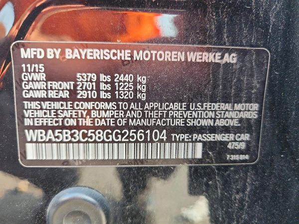 2016 BMW 535